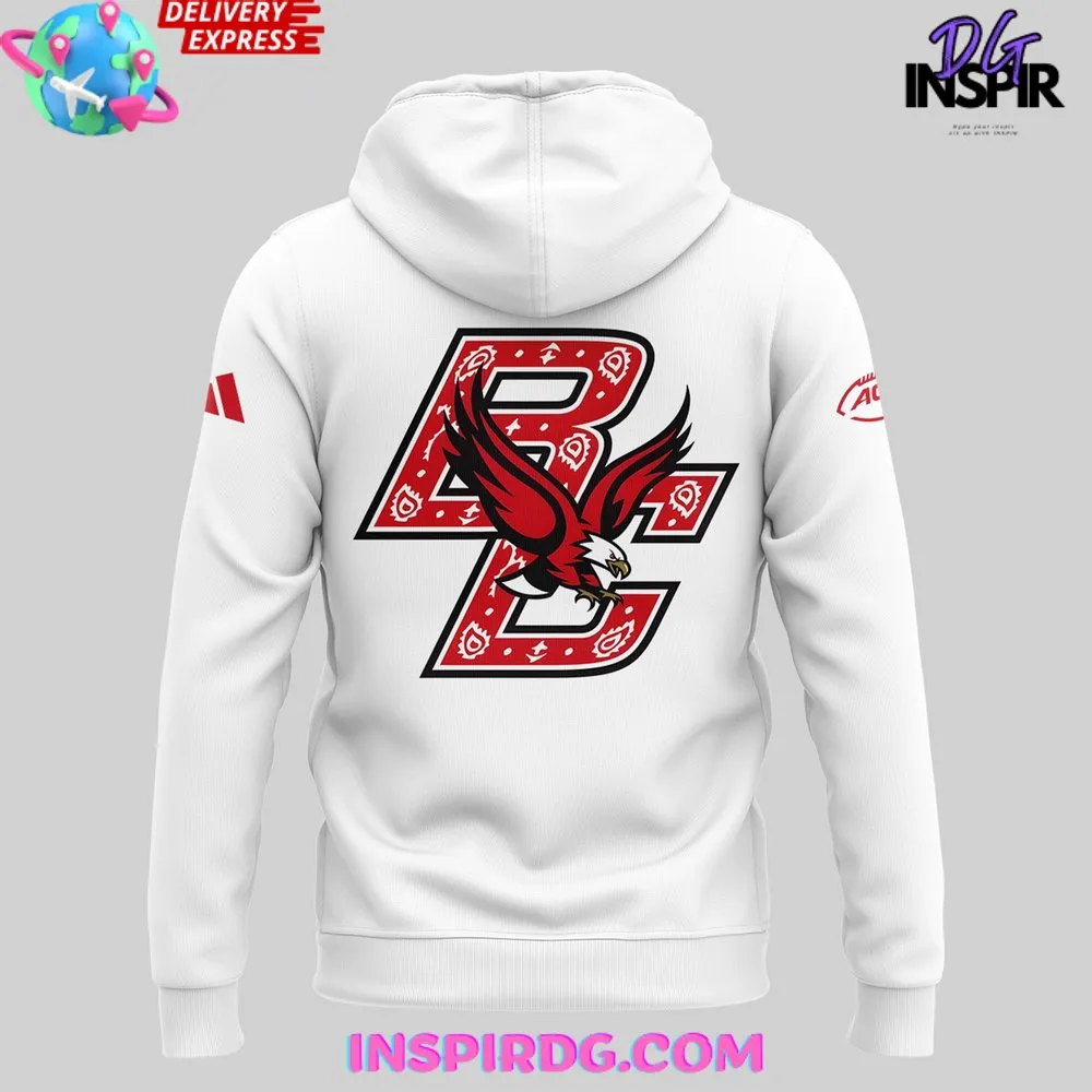 -Boston College Eagles Red Bandana Uniform 2024 Hoodie