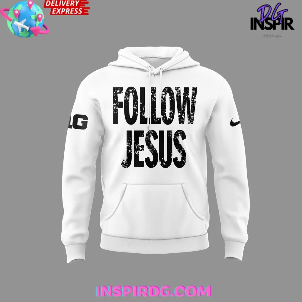 -Ohio State Buckeyes Follow Jesus 2024 White Hoodie