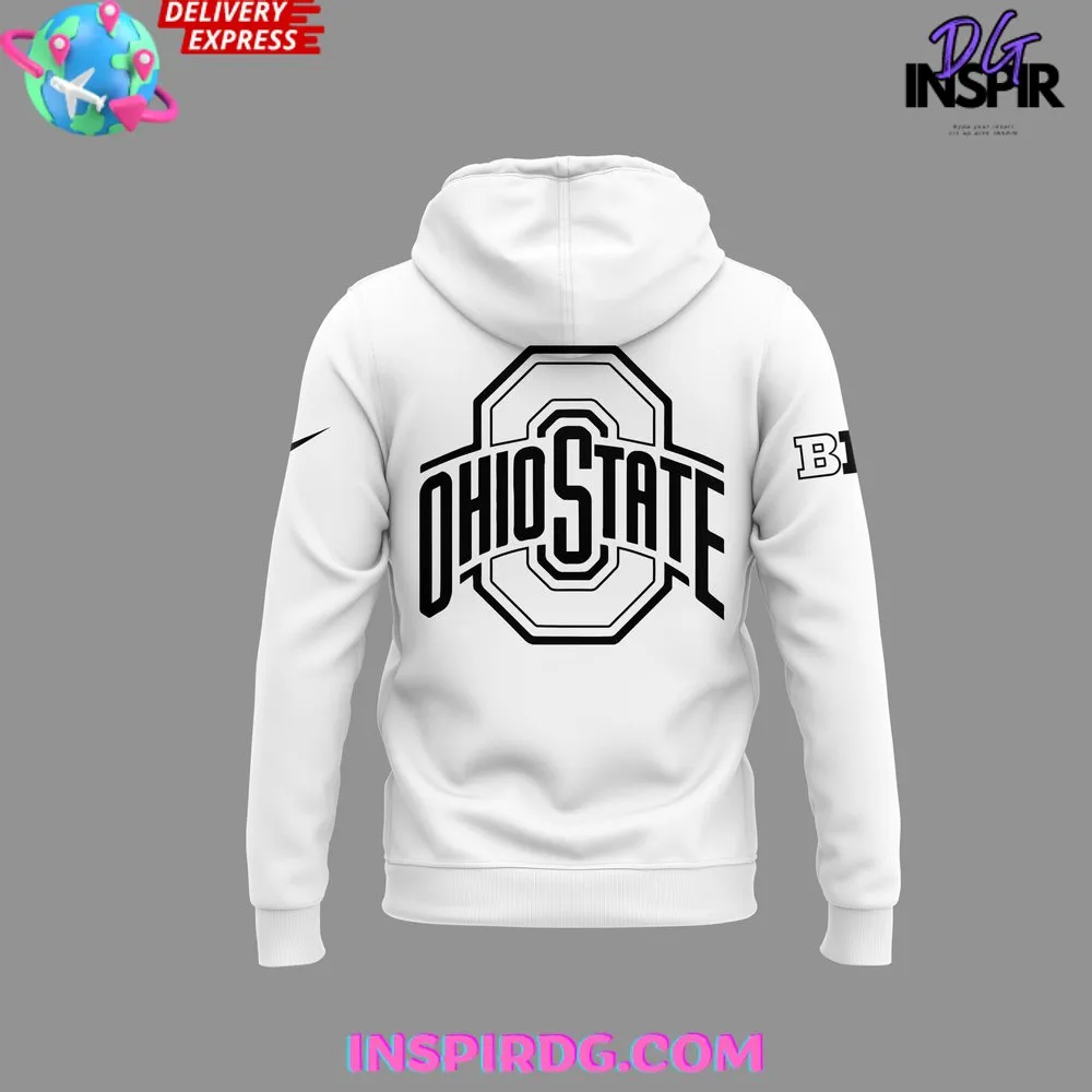 -Ohio State Buckeyes Follow Jesus 2024 White Hoodie