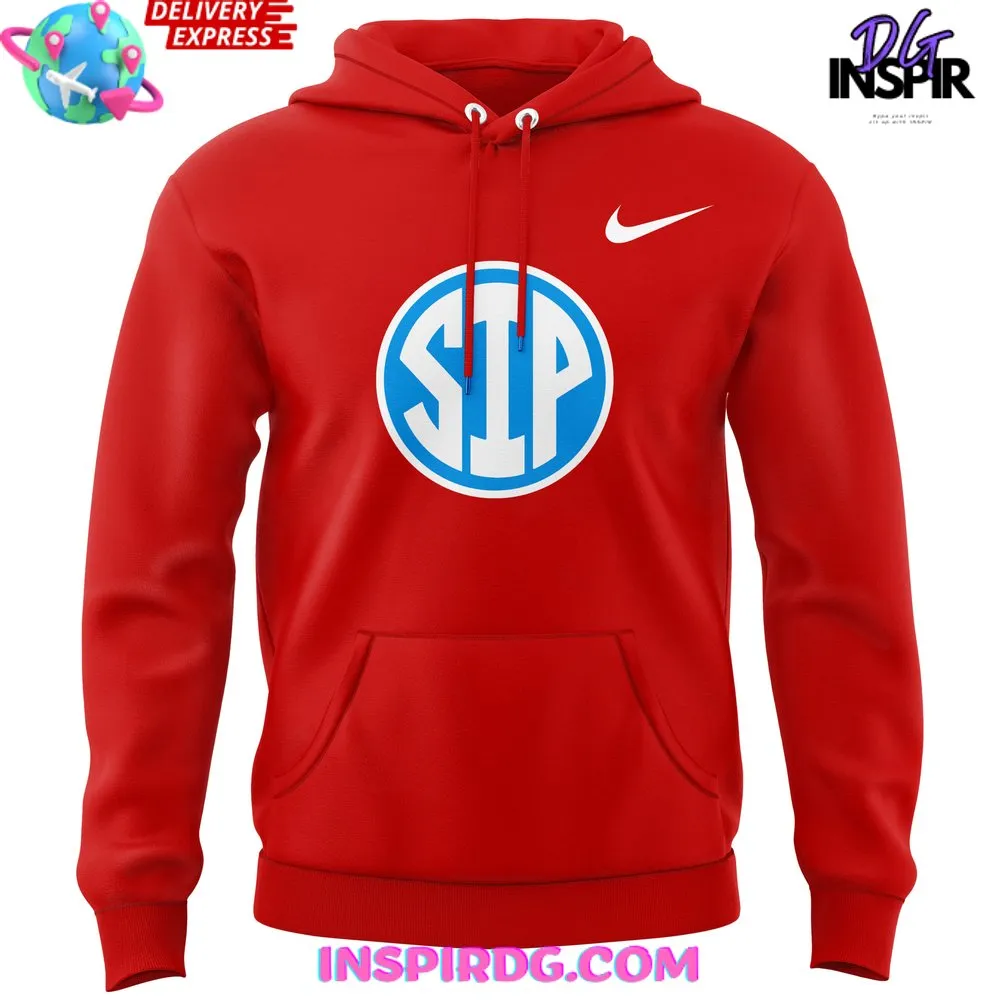 -Ole Miss Rebels SIP 2024 Red Hoodie