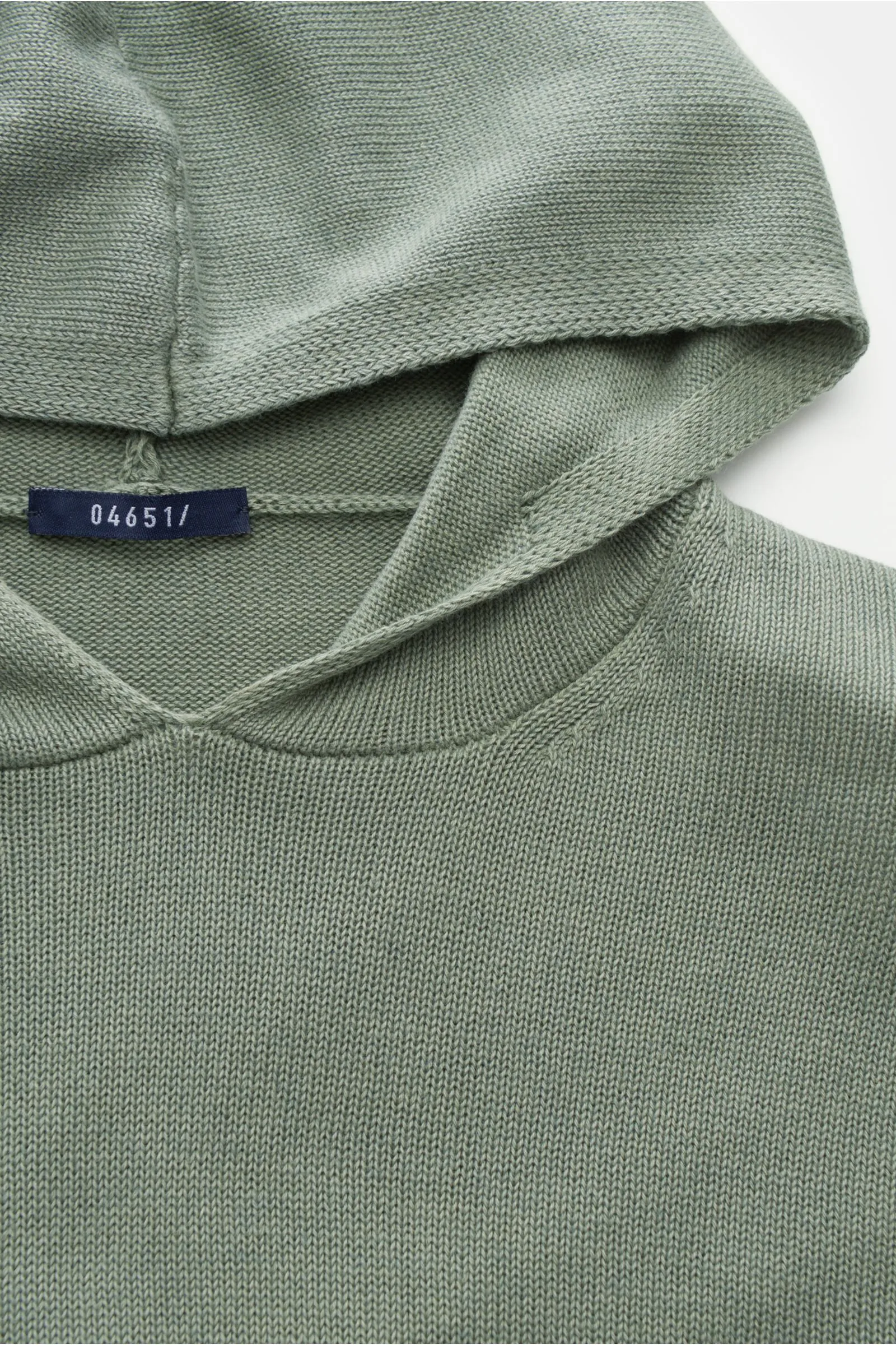 04651/ A TRIP IN A BAG hooded jumper 'Foggy Hoodie' grey-green