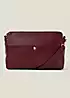 Accessorize Burgundy Faux Leather Small Cross-Body Bag