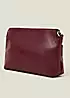 Accessorize Burgundy Faux Leather Small Cross-Body Bag