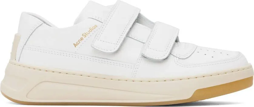 Acne Studios White Velcro Strap Sneakers