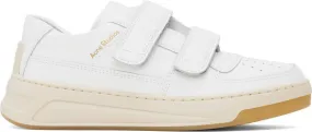 Acne Studios White Velcro Strap Sneakers