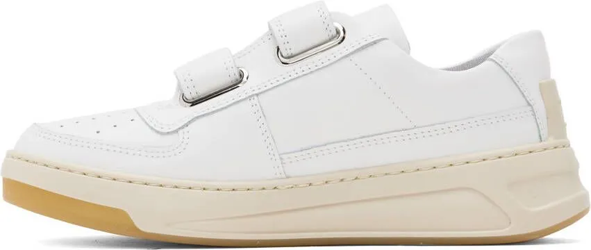 Acne Studios White Velcro Strap Sneakers