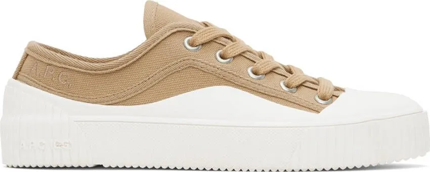 A.P.C. Beige Iggy Basse Sneakers