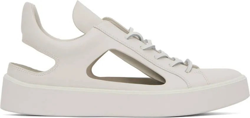 At.Kollektive White Kostas Murkudis Edition Cutout Sneakers