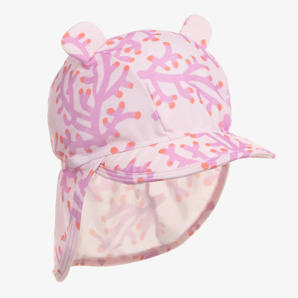 Baby Girls Pink Swim Hat (UPF 50+)