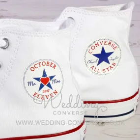 Badge Personalised Wedding Converse