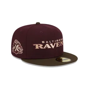 Baltimore Ravens Berry Chocolate 59FIFTY Fitted Hat