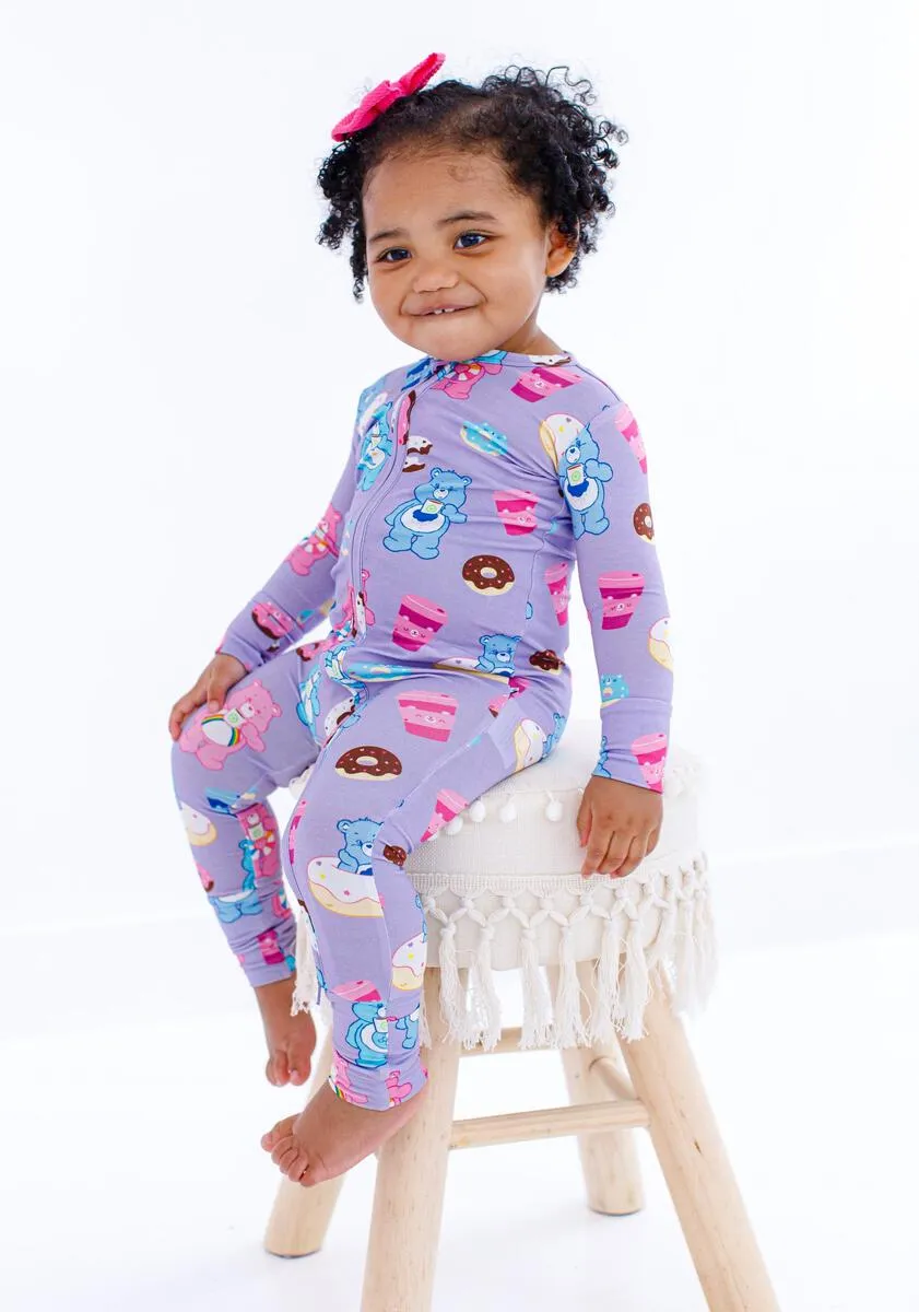 Birdie Bean Care Bears Donuts And Coffee Bamboo Viscose Convertible Romper