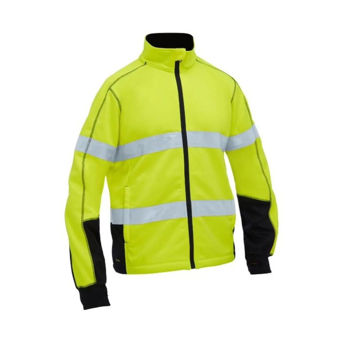 Bisley Taped Hi Vis Zip Front Fleece BK6611T