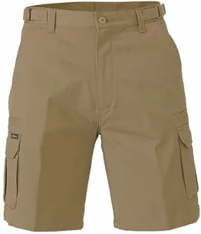 Bisley Workwear BSHC1007 Shorts - Cargo - Cotton - Khaki - 77