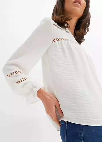 bonprix Lace Trim Tunic | Grattan