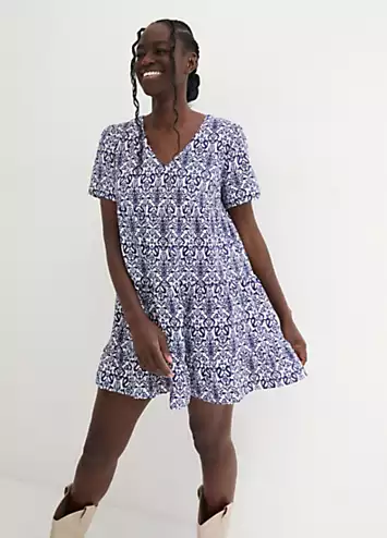 bonprix Tiered Tunic Mini Dress | Grattan