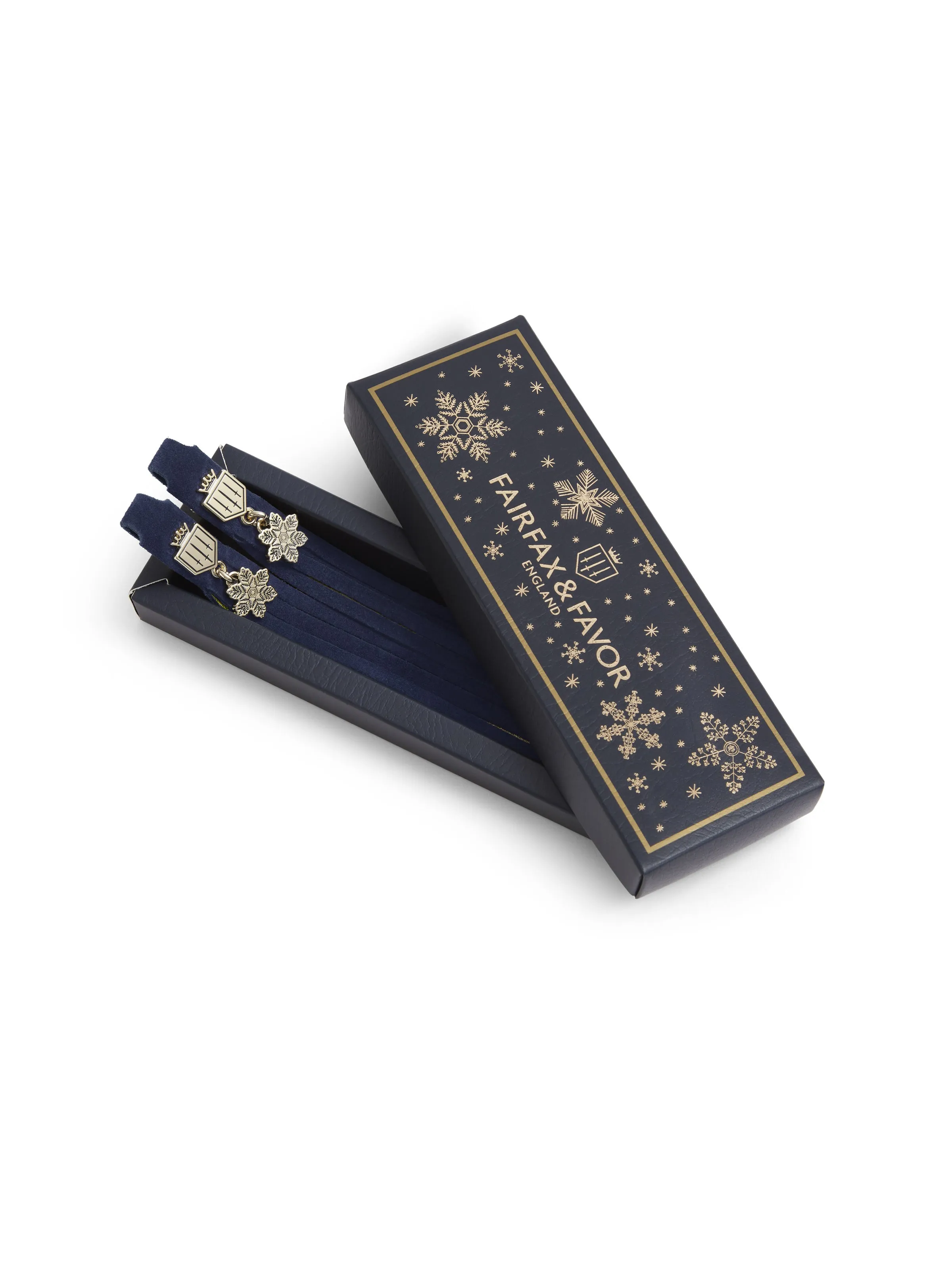 Boot Tassels navy & snowflake & charm Tassels