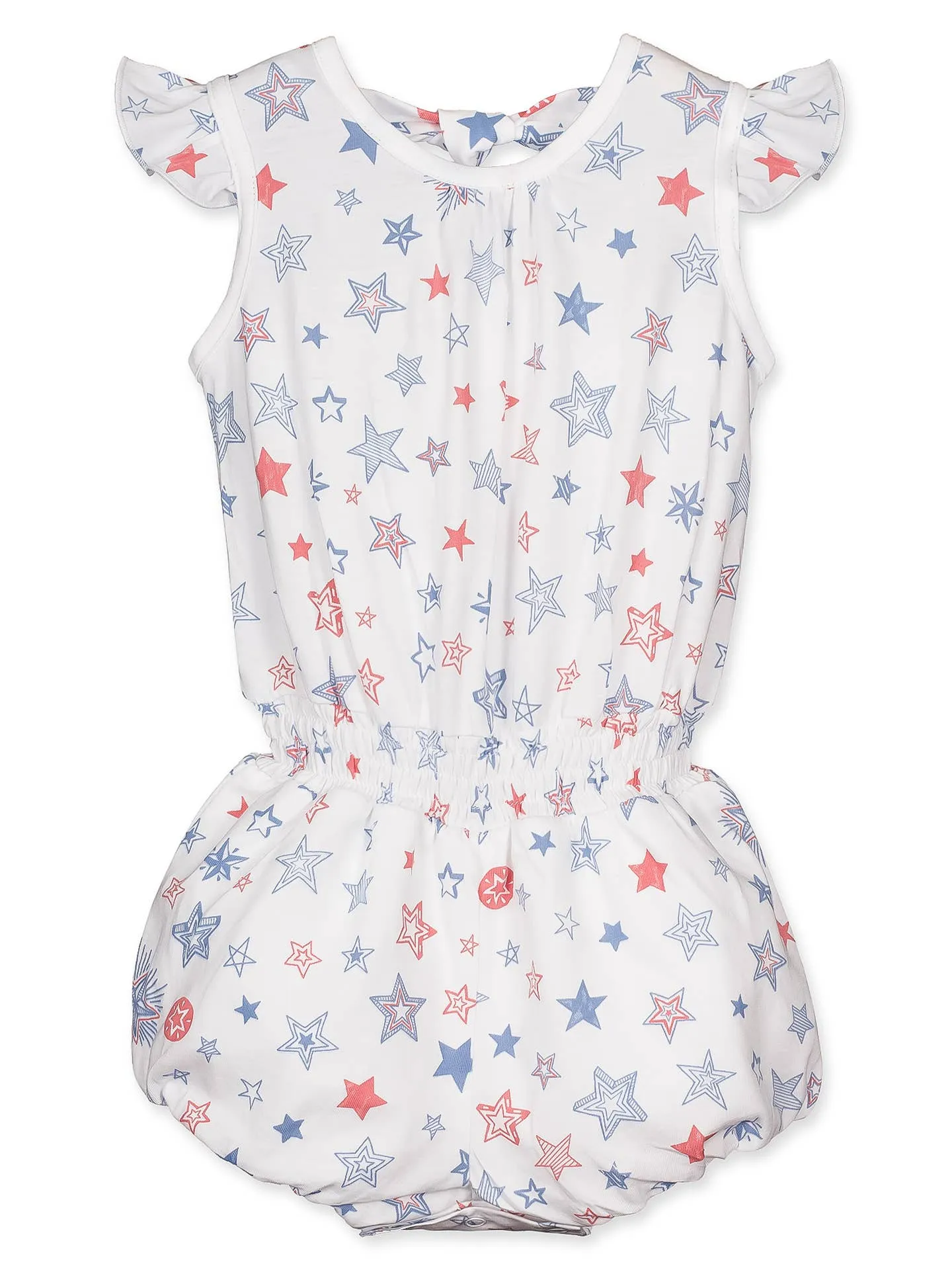 Bow Romper - Stars & Stripes