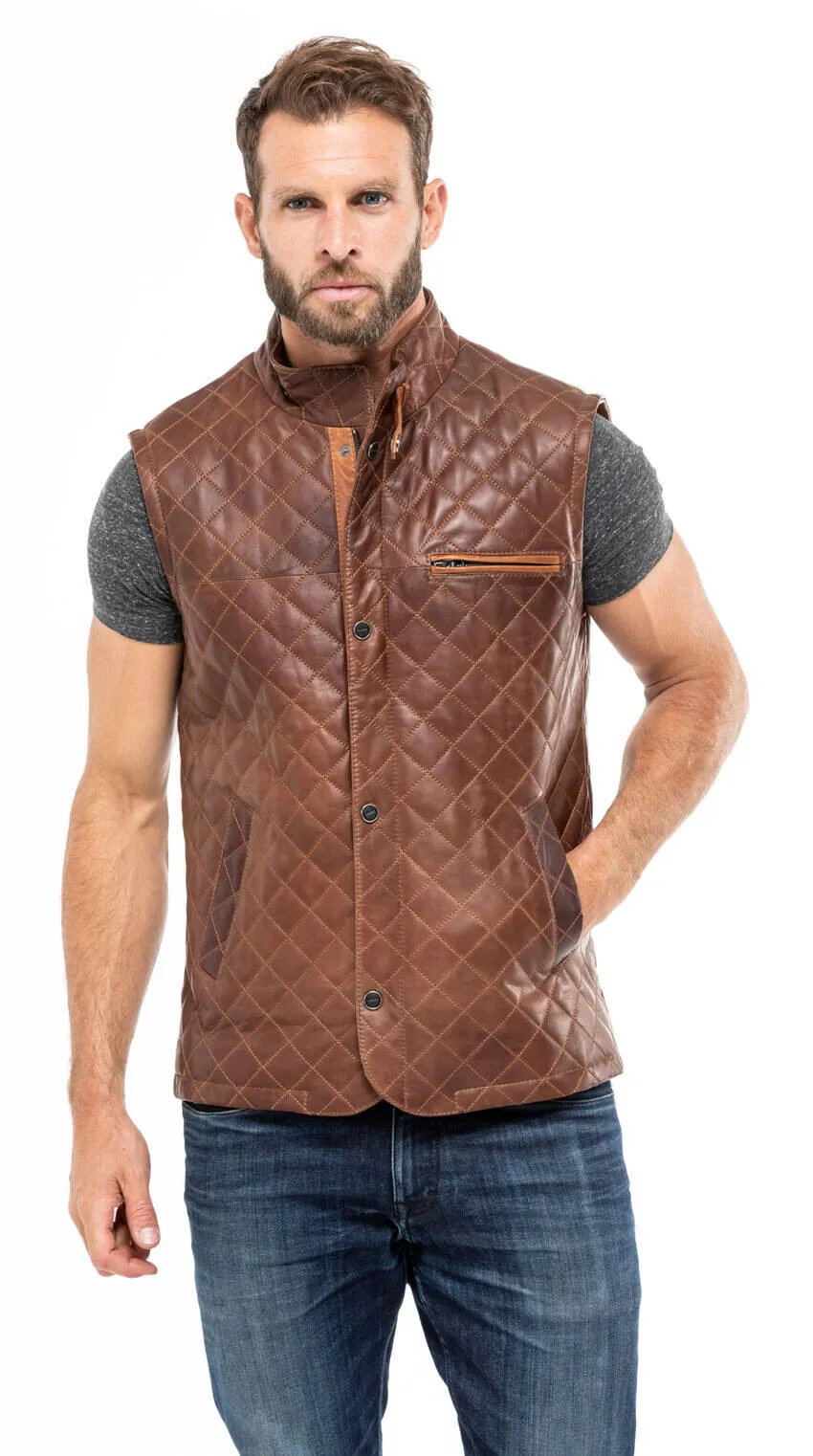 Brown sleeveless vest c 469 e08