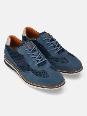 bugatti Blue Premium Leather Casuals shoes