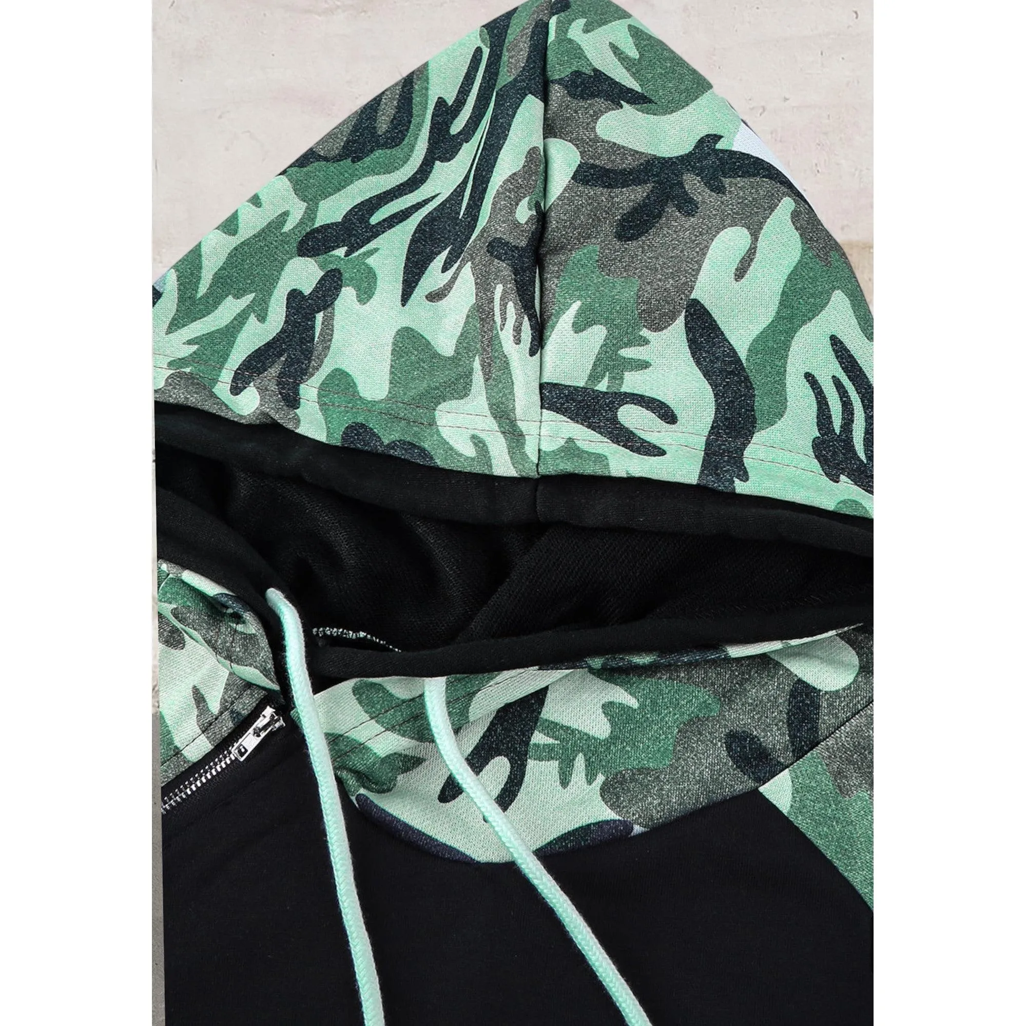 Camouflage Print Hoodie