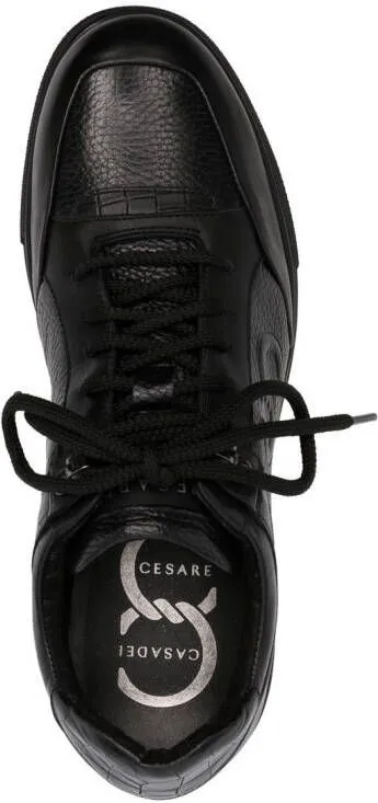 Casadei monogram low-top sneakers Black