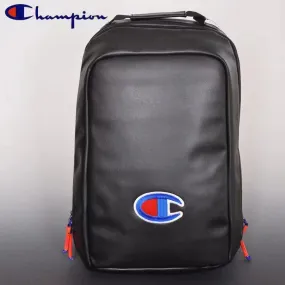 Champion school bag Leather bag Men Women backpack