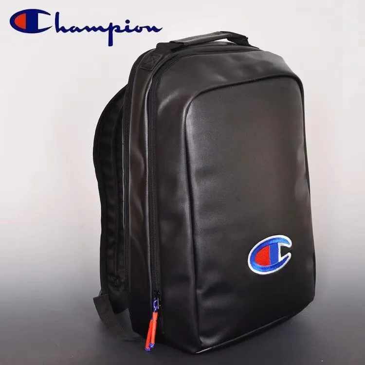 Champion school bag Leather bag Men Women backpack