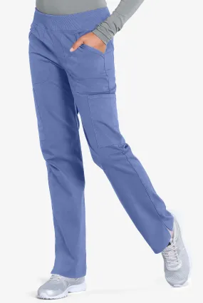 Cherokee Workwear Professionals Women's 6-Pocket STRETCH Pull-On Scrub Pants - Petite