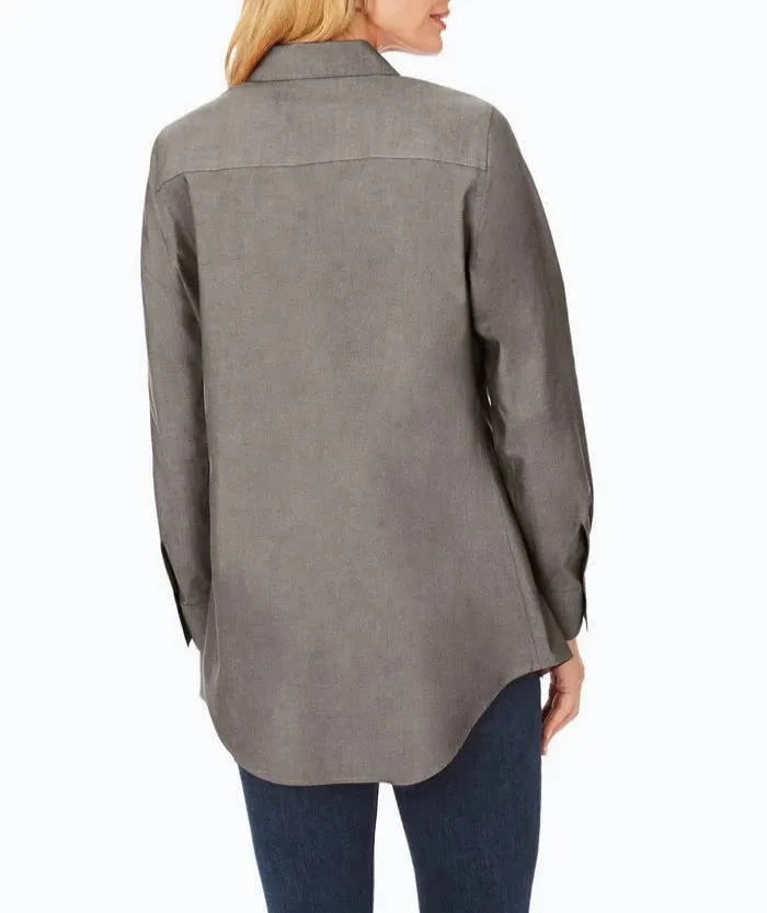 Cici Essential Pinpoint Non-Iron Tunic