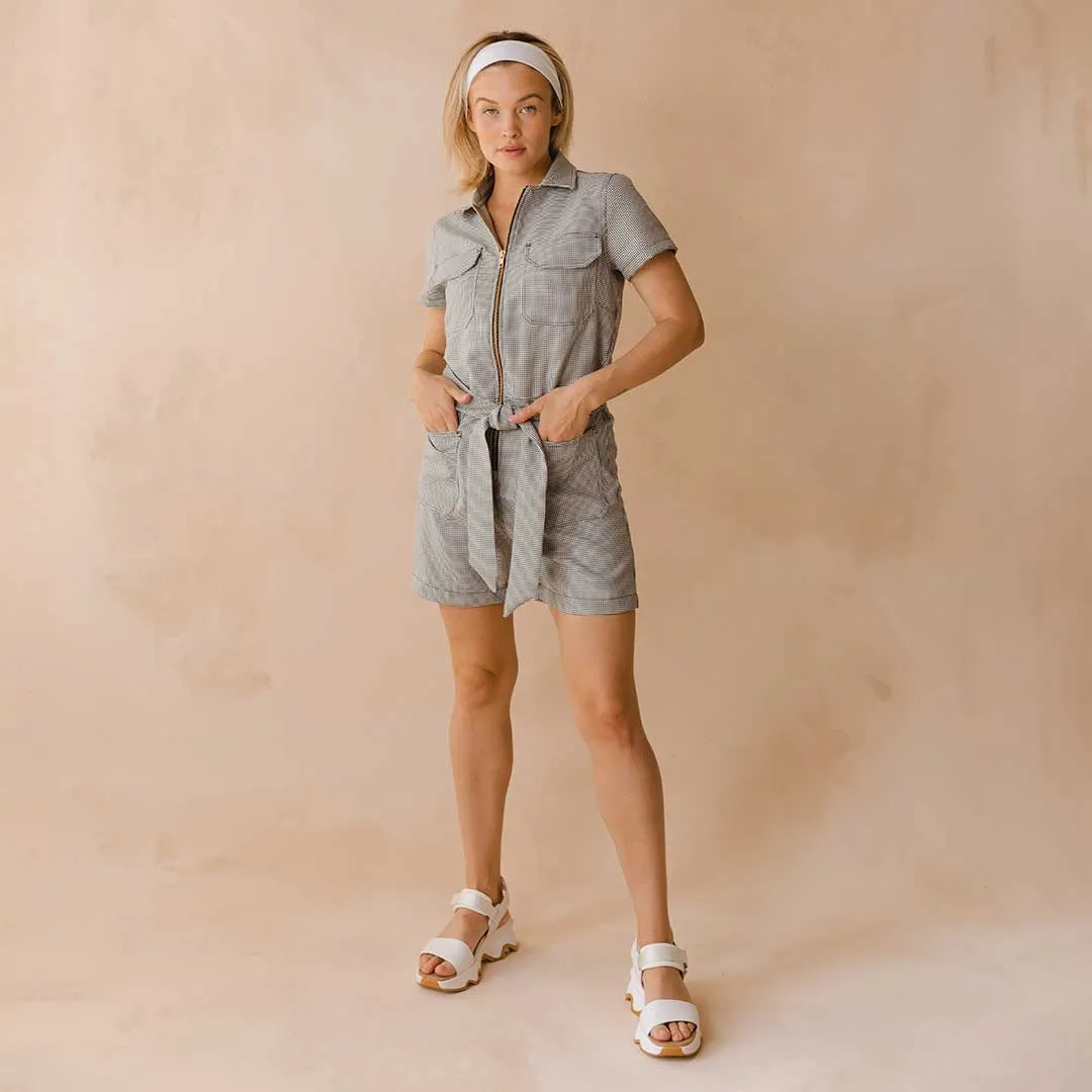 City Romper, Houndstooth