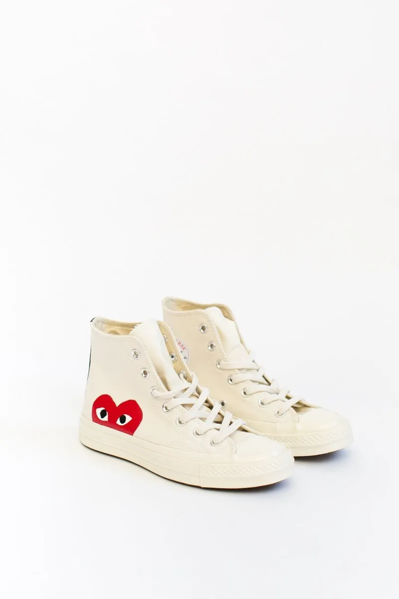 Comme des Garons PLAY Converse High-Top Chuck Taylors