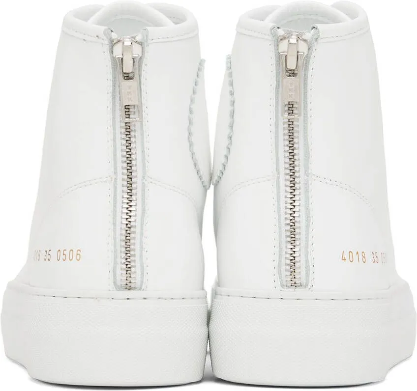 Common Projects White Tournament Super High Sneakers