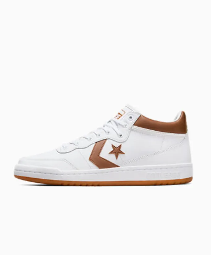 Converse CONS Fastbreak Pro Mid Leather (White/Warm Tan/Black)