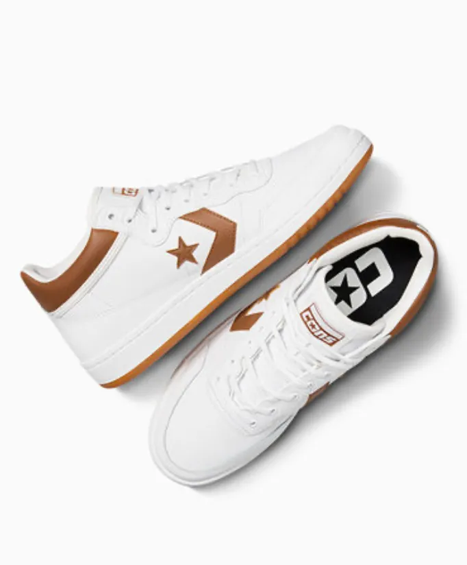 Converse CONS Fastbreak Pro Mid Leather (White/Warm Tan/Black)