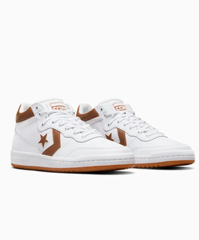 Converse CONS Fastbreak Pro Mid Leather (White/Warm Tan/Black)