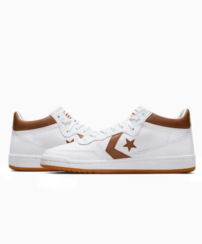 Converse CONS Fastbreak Pro Mid Leather (White/Warm Tan/Black)