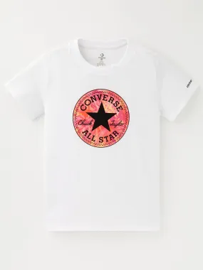 Converse Junior Girls Chuck Patch Graphic T-shirt - White