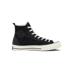 Converse Leather Patchwork Chuck 70 High Top Black Leather 169141C