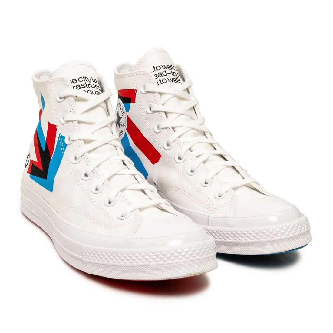 Converse Men Chuck 70 Hi (white / fiery Red / diva Blue)