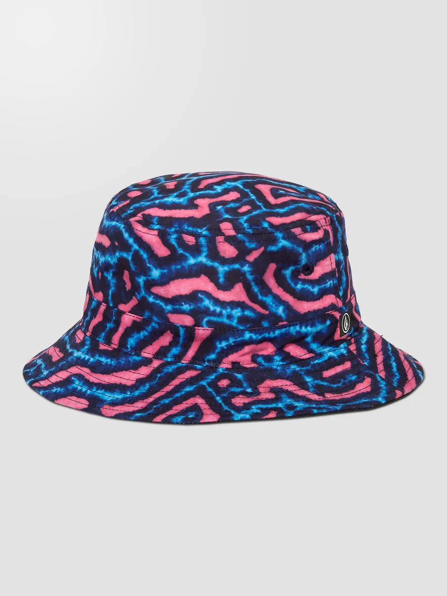 Coral Morph Bucket Hat - Black