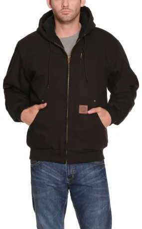 Cowboy Workwear Men's Black Hooded Canvas Jacket