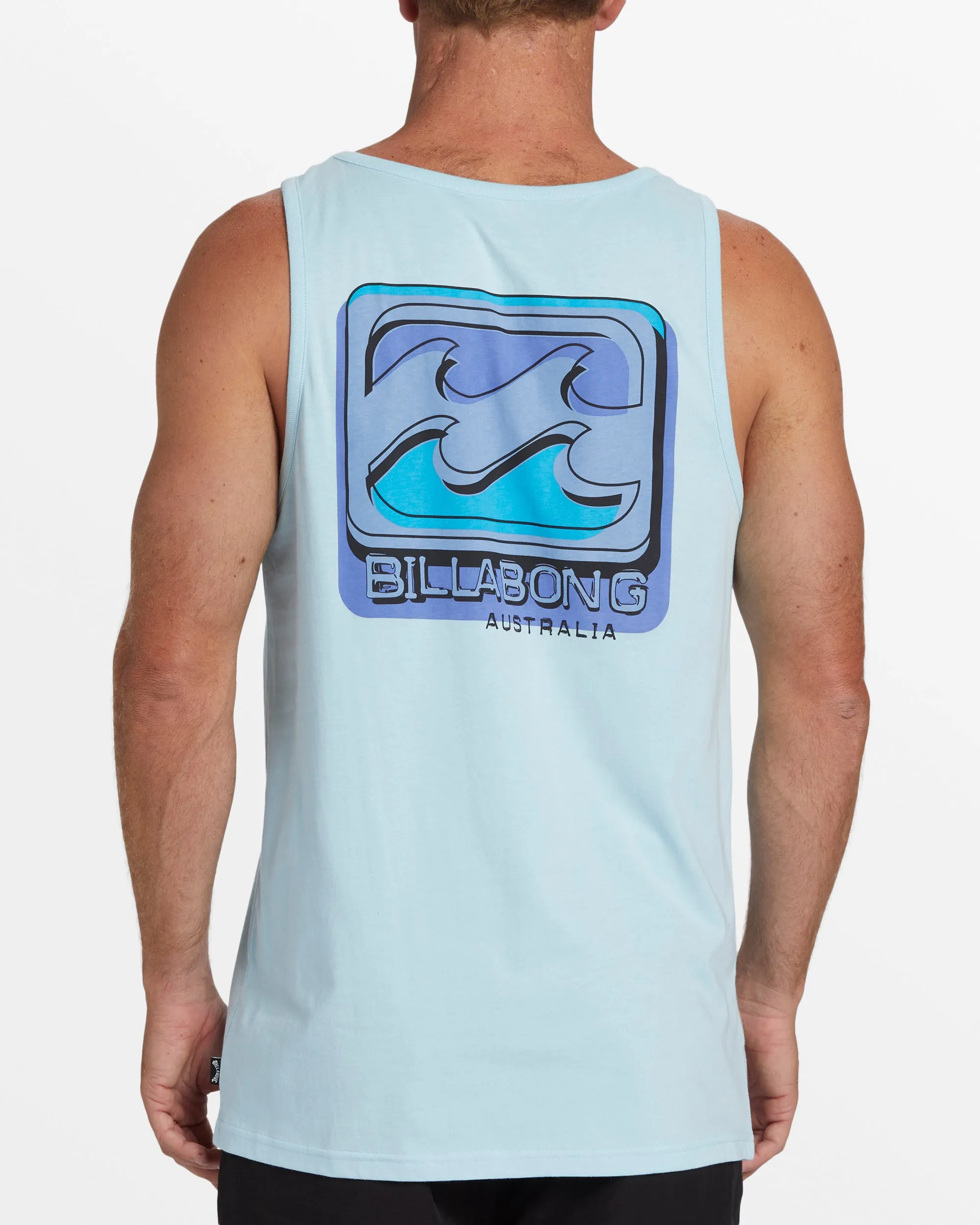 Crayon Wave Tank Top - Coastal