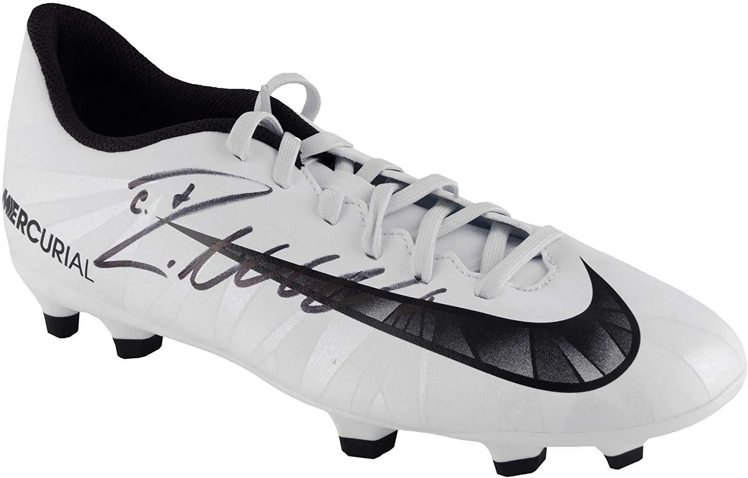 Cristiano Ronaldo Juventus Autographed White CR7 Mercurial Nike Cleat