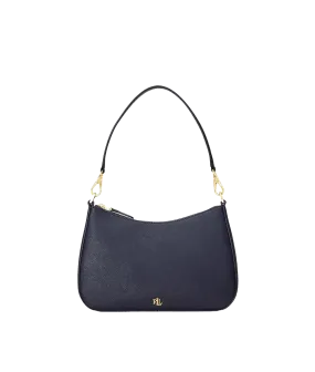 Crosshatch Leather Medium Danni Bag - Navy