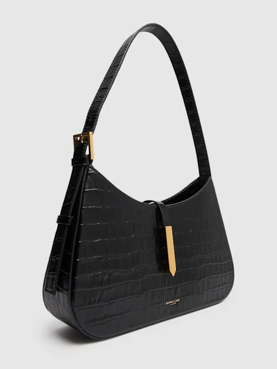 DeMellier   Tokyo croc embossed leather shoulder bag 