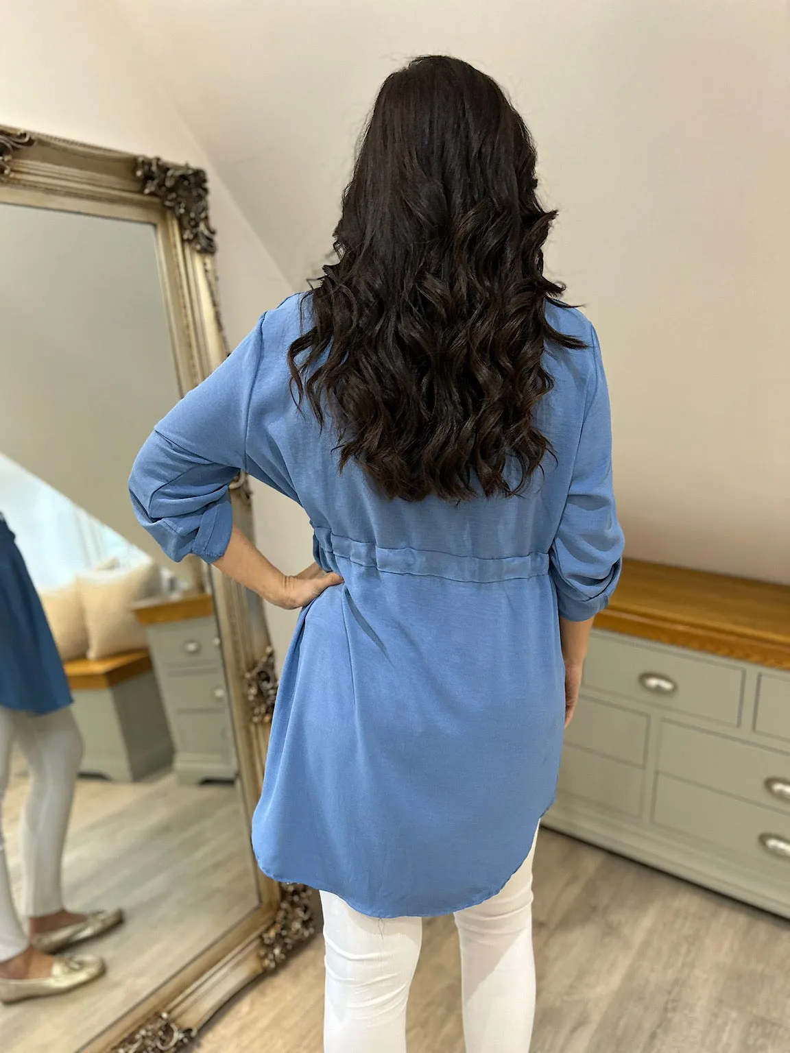 Denim Tie Waist Tunic Rosie