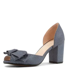 DIANA FERRARI Sangden Blue Metallic Suede Sandals