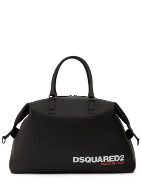 Dsquared2   Bob leather logo duffle bag 