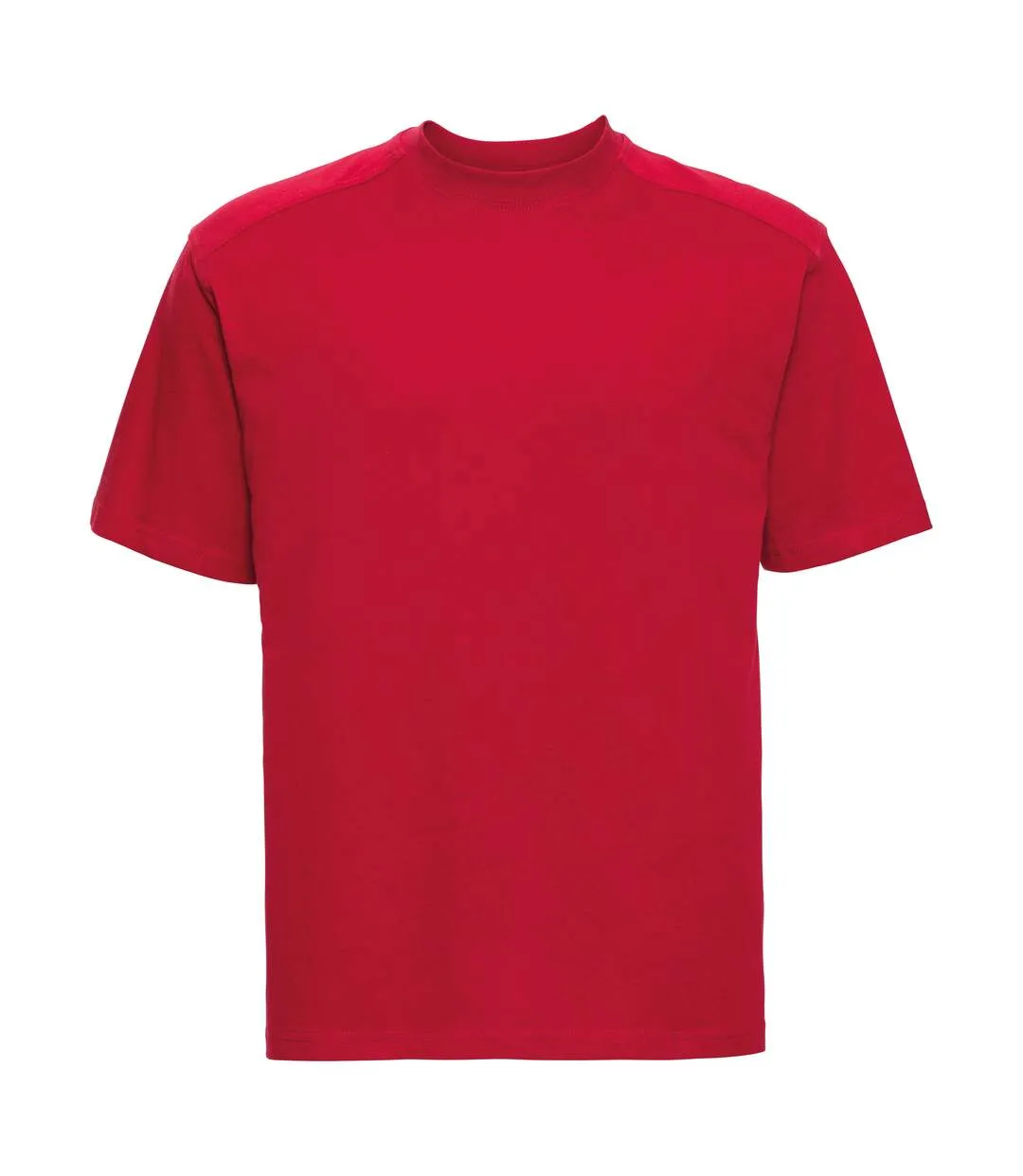 Europe mens workwear short sleeve cotton t-shirt classic red Russell